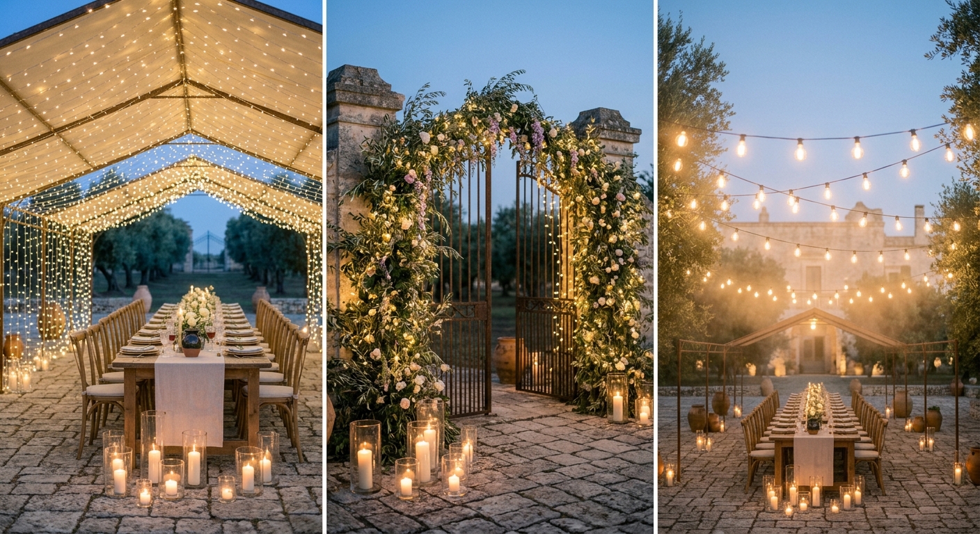 Lighting design serale candele